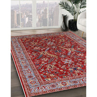 Mid-Century Modern Red Oriental Rug, urb2374