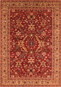 Oriental Orange Industrial Rug, urb2374org