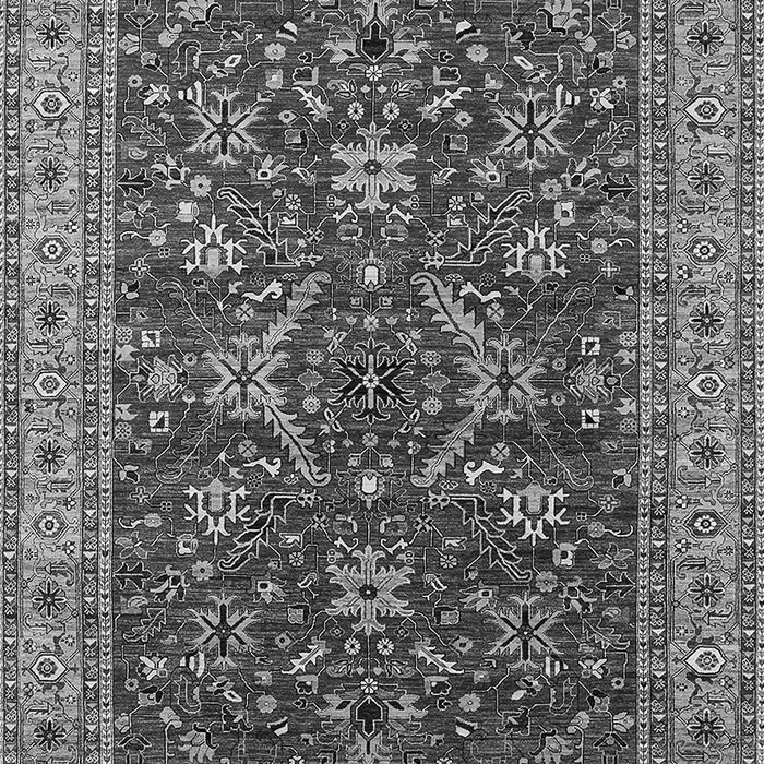 Machine Washable Oriental Gray Industrial Rug, wshurb2374gry