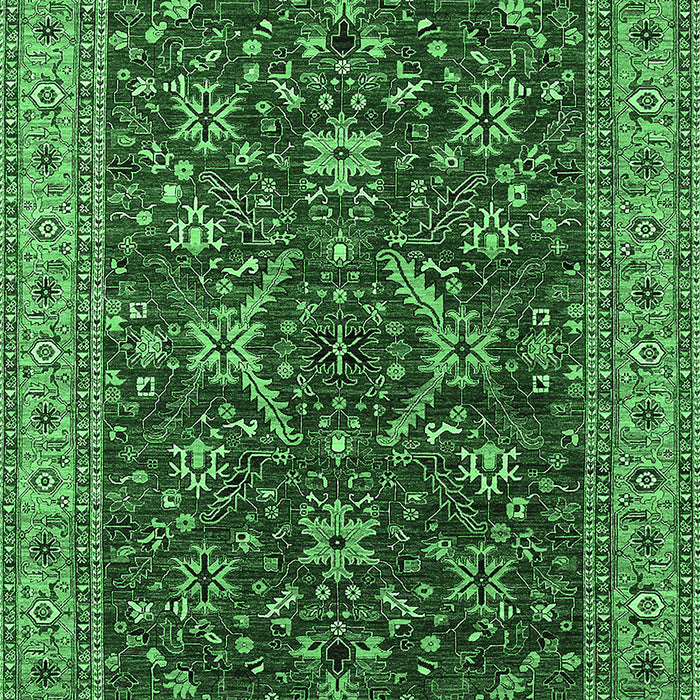 Oriental Emerald Green Industrial Rug, urb2374emgrn