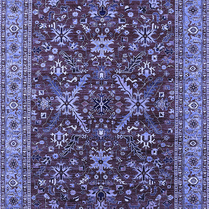 Oriental Blue Industrial Rug, urb2374blu