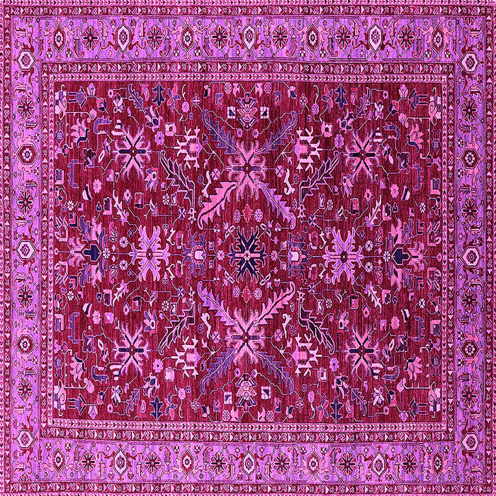 Square Oriental Pink Industrial Rug, urb2374pnk