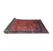 Sideview of Mid-Century Modern Rose Purple Oriental Rug, urb2375