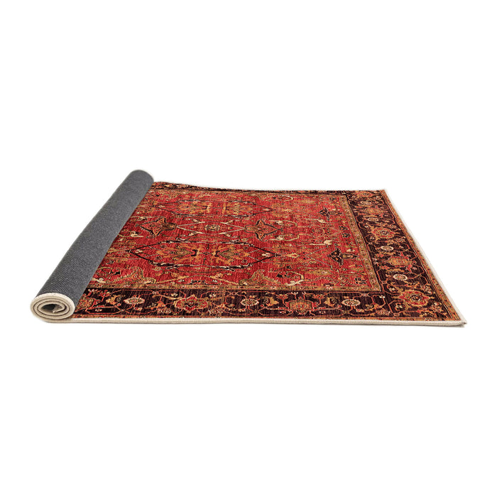 Sideview of Oriental Orange Industrial Rug, urb2375org