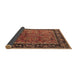 Sideview of Oriental Brown Industrial Rug, urb2375brn