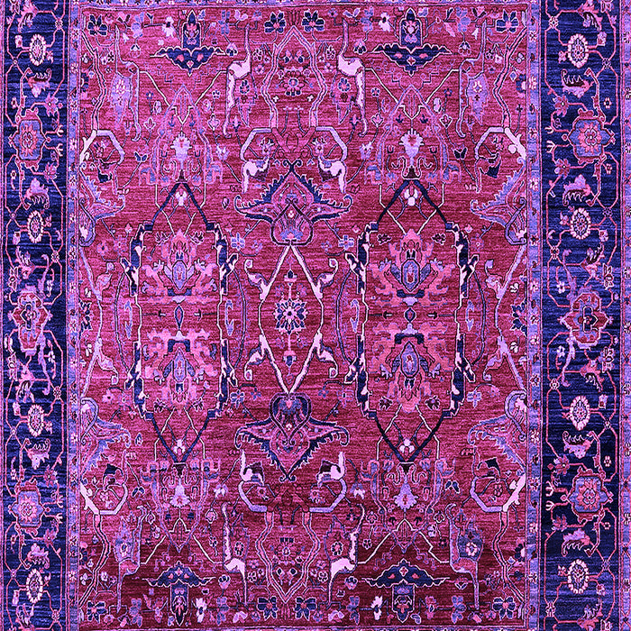 Machine Washable Oriental Purple Industrial Area Rugs, wshurb2375pur