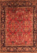 Machine Washable Oriental Orange Industrial Area Rugs, wshurb2375org