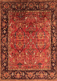 Oriental Orange Industrial Rug, urb2375org