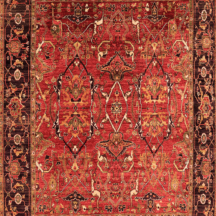 Oriental Orange Industrial Rug, urb2375org