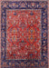 Mid-Century Modern Rose Purple Oriental Rug, urb2375