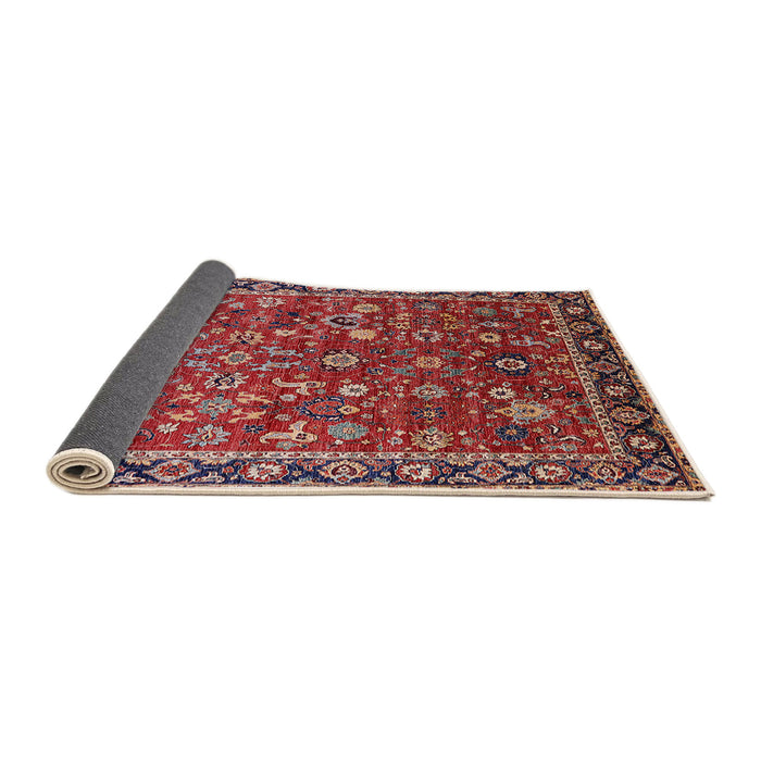 Sideview of Mid-Century Modern Red Oriental Rug, urb2376
