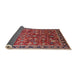 Sideview of Mid-Century Modern Red Oriental Rug, urb2376