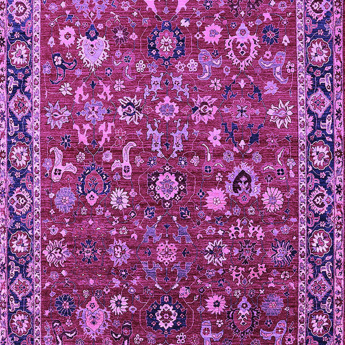 Machine Washable Oriental Purple Industrial Area Rugs, wshurb2376pur