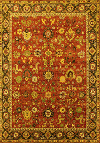 Oriental Yellow Industrial Rug, urb2376yw