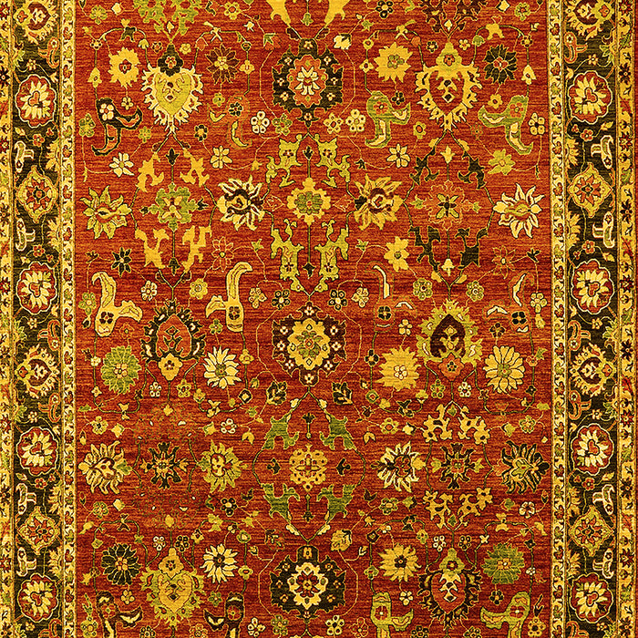 Oriental Yellow Industrial Rug, urb2376yw
