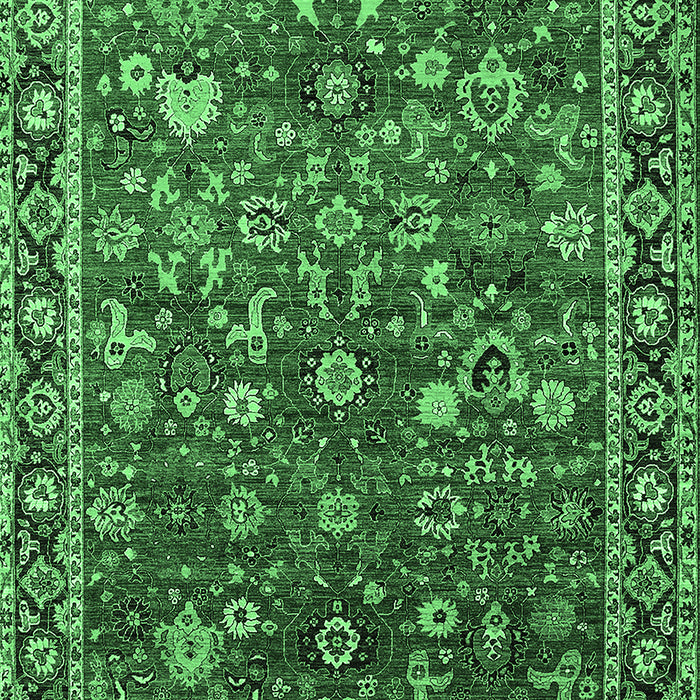 Oriental Emerald Green Industrial Rug, urb2376emgrn