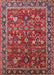 Mid-Century Modern Red Oriental Rug, urb2376