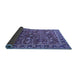 Sideview of Oriental Blue Industrial Rug, urb2376blu