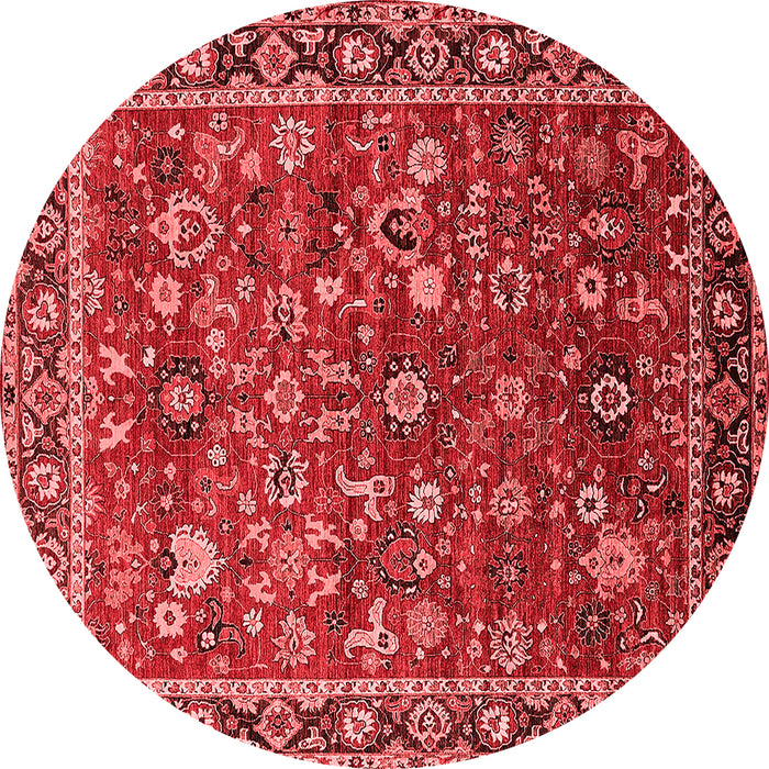 Machine Washable Oriental Red Industrial Rug, wshurb2376red