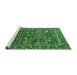 Sideview of Machine Washable Oriental Emerald Green Industrial Area Rugs, wshurb2376emgrn