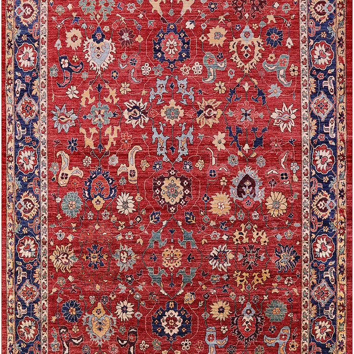 Machine Washable Industrial Modern Red Rug, wshurb2376