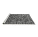 Sideview of Machine Washable Oriental Gray Industrial Rug, wshurb2376gry