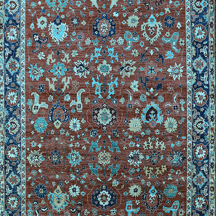 Oriental Light Blue Industrial Rug, urb2376lblu