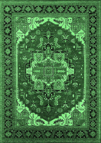 Oriental Emerald Green Industrial Rug, urb2377emgrn