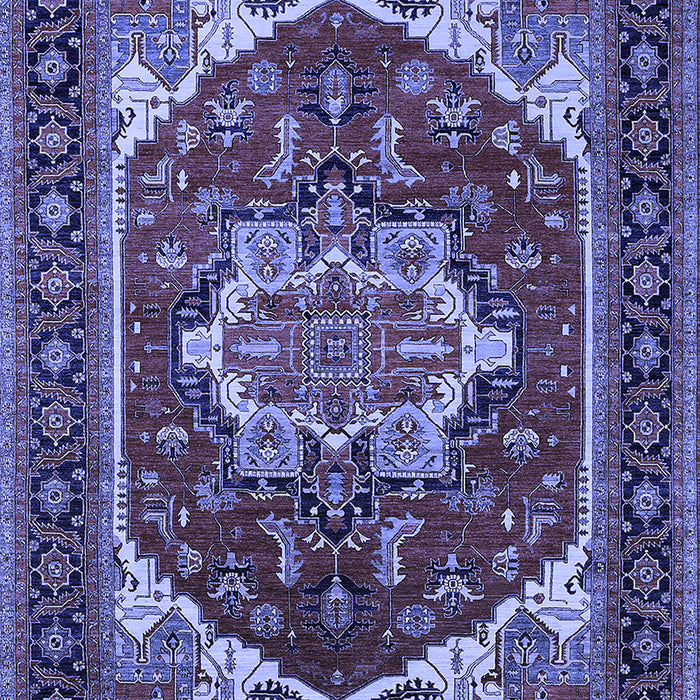 Oriental Blue Industrial Rug, urb2377blu