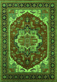 Oriental Green Industrial Rug, urb2377grn