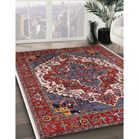 Mid-Century Modern Pink Oriental Rug, urb2378