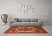 Machine Washable Oriental Orange Industrial Area Rugs in a Living Room, wshurb2378org