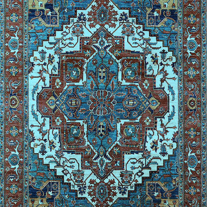 Oriental Light Blue Industrial Rug, urb2378lblu