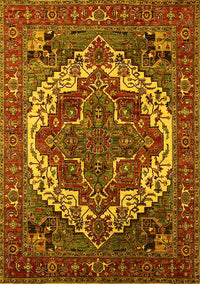 Oriental Yellow Industrial Rug, urb2378yw