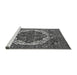 Sideview of Machine Washable Oriental Gray Industrial Rug, wshurb2378gry