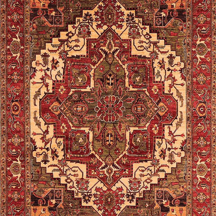Oriental Orange Industrial Rug, urb2378org