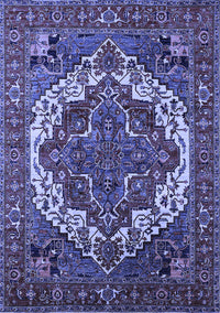 Oriental Blue Industrial Rug, urb2378blu