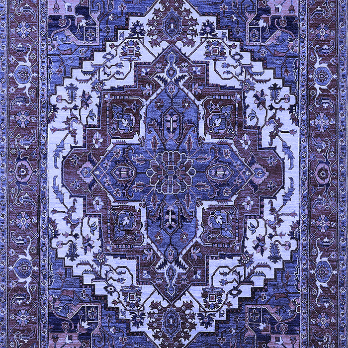 Oriental Blue Industrial Rug, urb2378blu