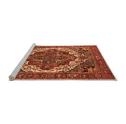 Sideview of Machine Washable Oriental Orange Industrial Area Rugs, wshurb2378org