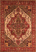 Machine Washable Oriental Orange Industrial Area Rugs, wshurb2378org