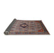 Sideview of Mid-Century Modern Rosy Brown Pink Oriental Rug, urb2379