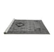 Sideview of Machine Washable Oriental Gray Industrial Rug, wshurb2379gry