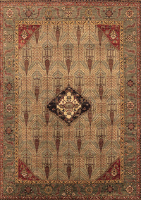 Oriental Brown Industrial Rug, urb2379brn