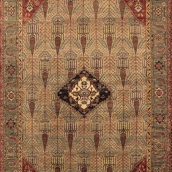 Oriental Brown Industrial Rug, urb2379brn