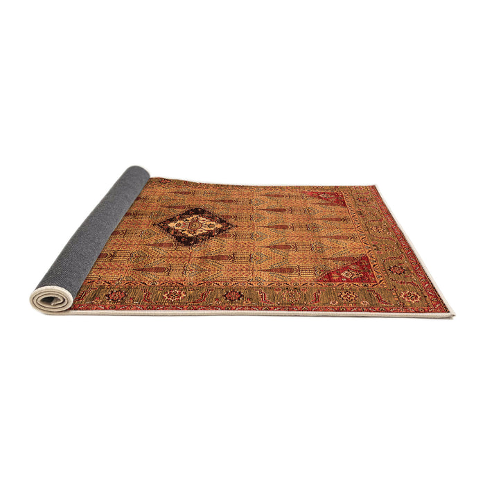 Sideview of Oriental Orange Industrial Rug, urb2379org