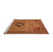 Sideview of Machine Washable Oriental Orange Industrial Area Rugs, wshurb2379org