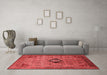 Industrial Red Washable Rugs