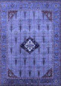 Oriental Blue Industrial Rug, urb2379blu