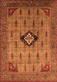 Oriental Orange Industrial Rug, urb2379org