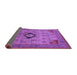 Sideview of Oriental Purple Industrial Rug, urb2379pur